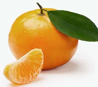 mandarina y gajo